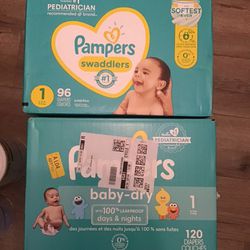 Pampers Size 1 Diapers, 8-14 Pounds 