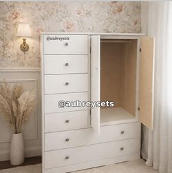 White Closet with Seven Drawers
