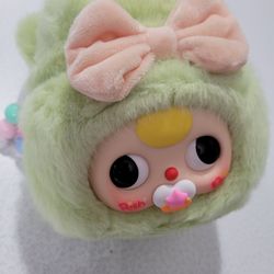Baby Three Green Plush doll Toy Accessory Pouch New