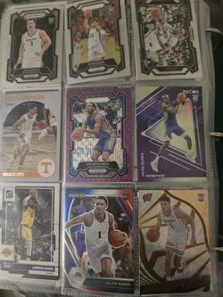 Lot Of 108 Prizm Basketball Cards in Binder