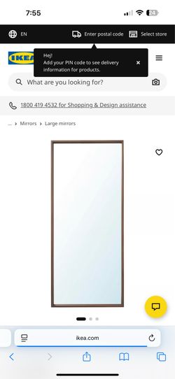 Ikea Nissedal Mirror - Walnut