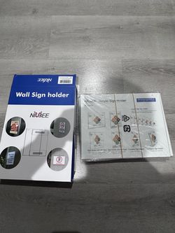 NIUBEE Acrylic Wall Sign Holders – 6Pack