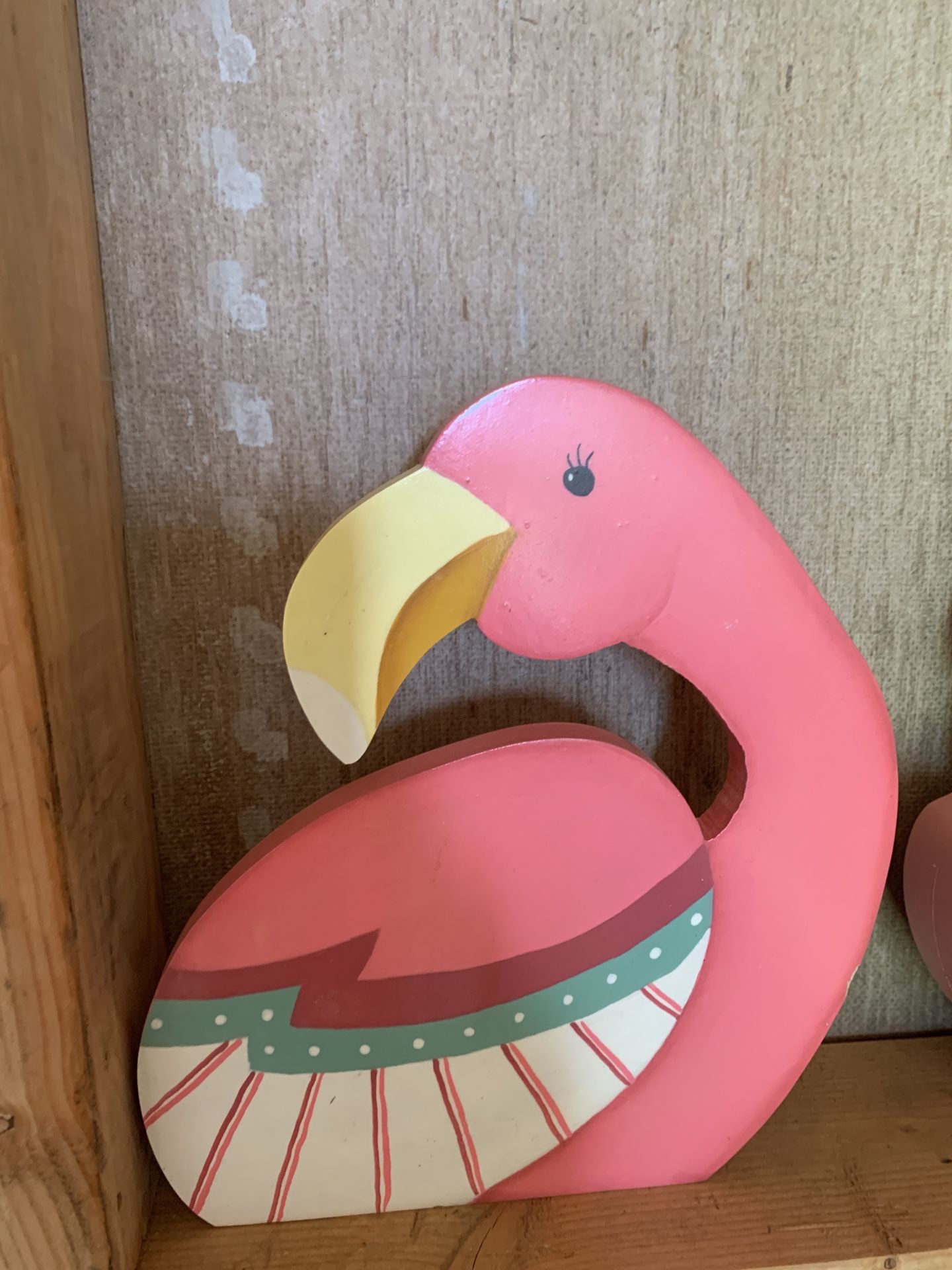 Flamingos handpainted