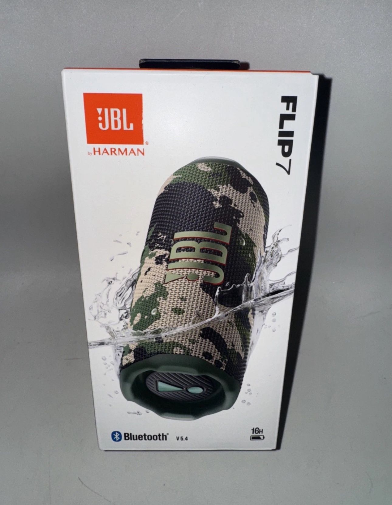 JBL Flip 7 Bluetooth Speaker Camo Print - Waterproof & Dustproof - New In Box