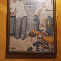 Norman Rockwell Picture And Frame 