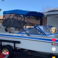 17 Foot Project Boat With Clean Trailer Hitch 