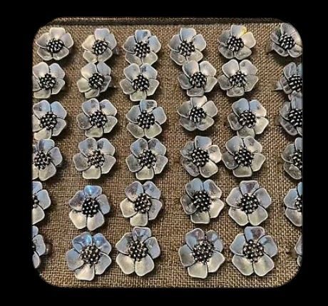 48 Lot NWOT Premier Designs Petals Silver Brushed Rings