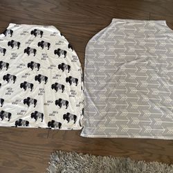 2 Car Seat Cover And Breastfeeding Cover