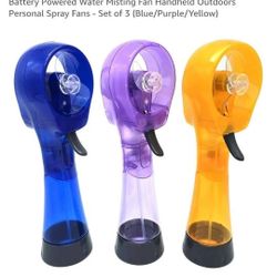 New In BOX. They Are BIG👍👍 FAN, WATER BOTTLES SET OF "3". SEE 👀 ALL PHOTOS. GREAT PRICE. CASH & PICKUP ONLY