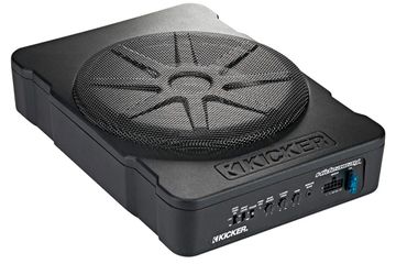 KICKER 46HS10 Hideaway Compact Powered Subwoofer, 10-Inch