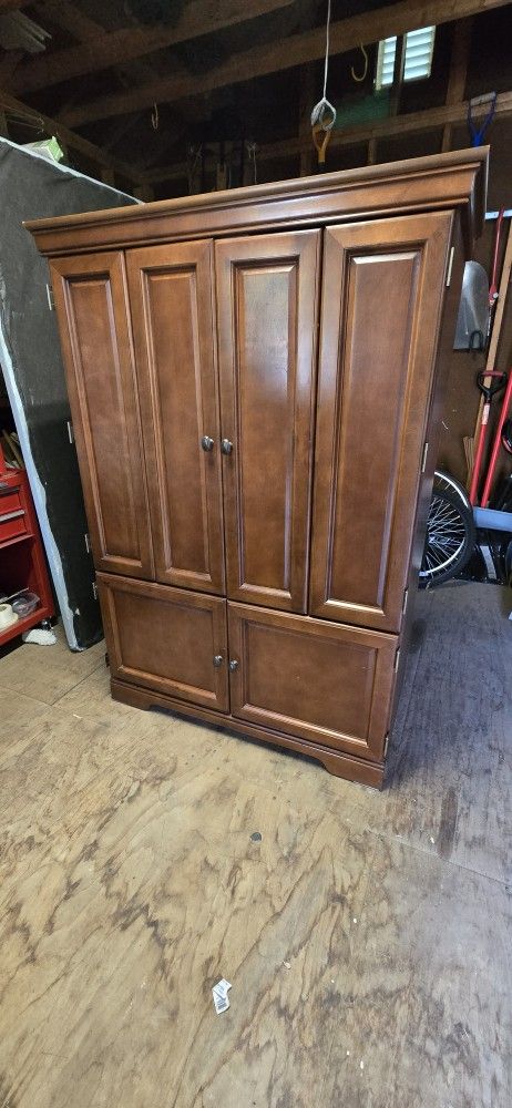 Wooden Armoire/TV Cabinet