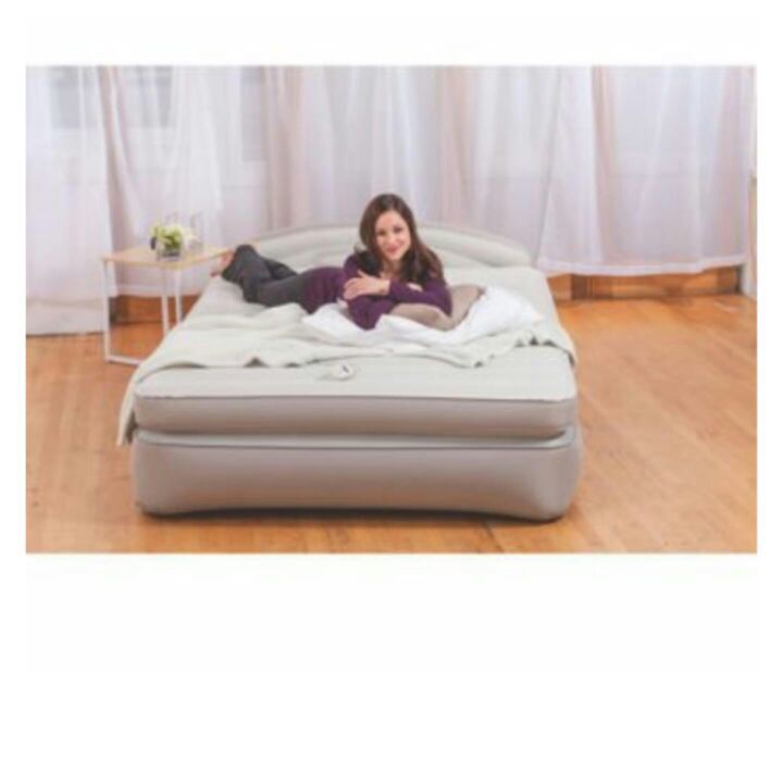 Aerobed Optic Comfort Air Mattress with Headboard design. for Sale in Ontario CA OfferUp