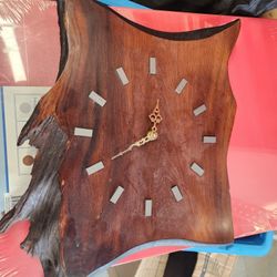 Wood Clock Hanging