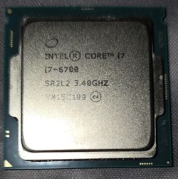 Intel i7 6th gen CPU