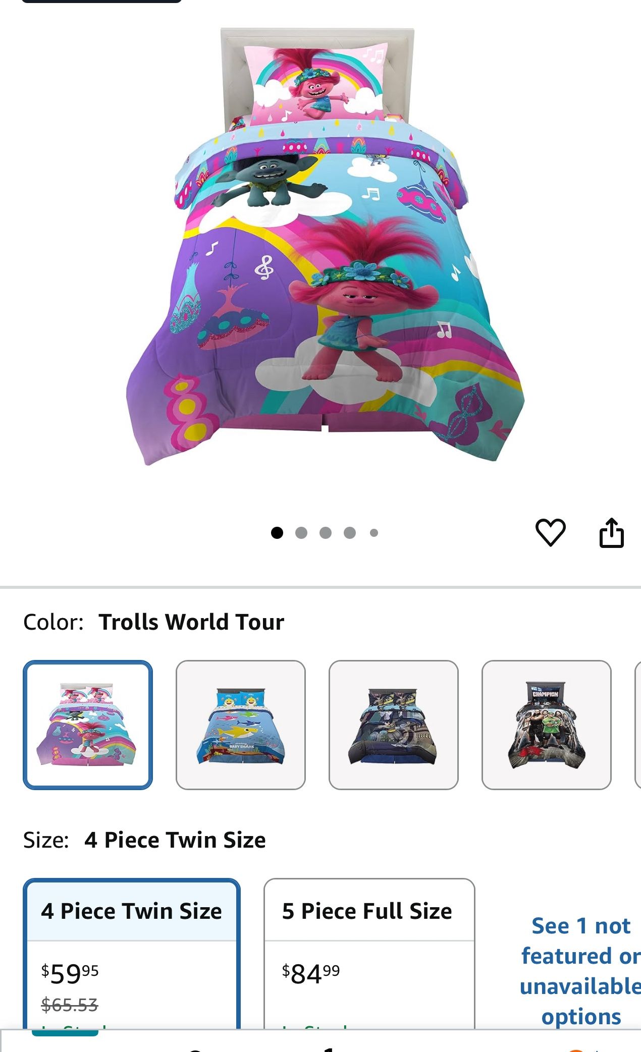 Trolls Bed Set