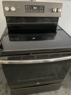 Electric Stove Stainless Steel Glass Top
