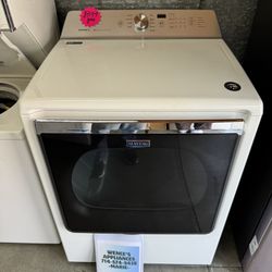 WHITE MAYTAG BRAVOS XL GAS DRYER 