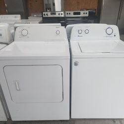 Amana Washer Machine And Electric Dryer 