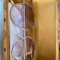 Authentic MCM gold Aviator Sunglasses