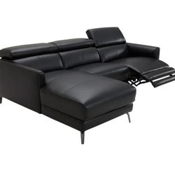 Hoffman Leather Power Reclining Sectional