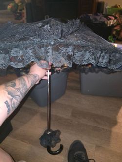 Black lace Umbrella