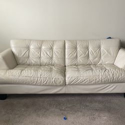 White Leather Couch