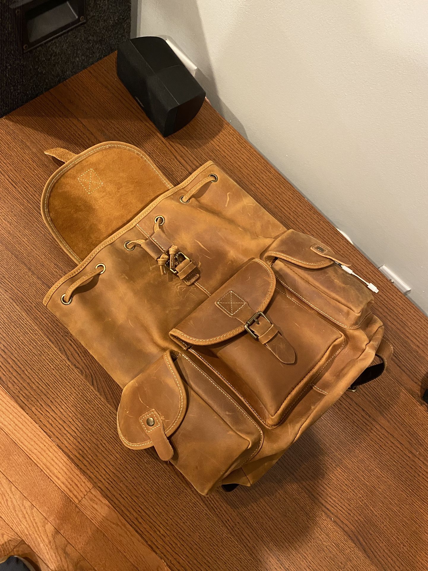 GENUINE Horsehide LEATHER Backpack Large 