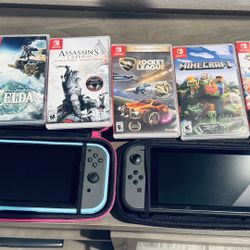 2 Nintendo Switches & games