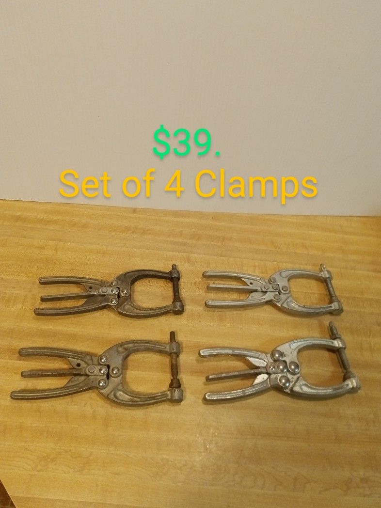 #878...Set Of 4 Clamps