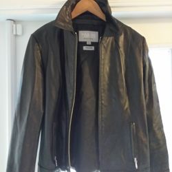 "WILSON LEATHER" BLK JACKET (L)