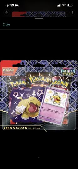 Paldean Fates Tech Sticker Collection [Greavard] 