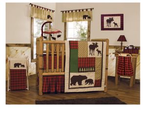 Northwoods 3-Piece Buffalo Check Crib Bedding Set