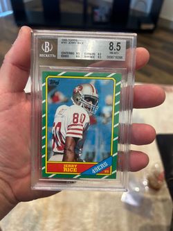 1986 Topps Jerry Rice RC BGS 8.5