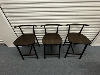 CB2 Wood Counter Height Stools