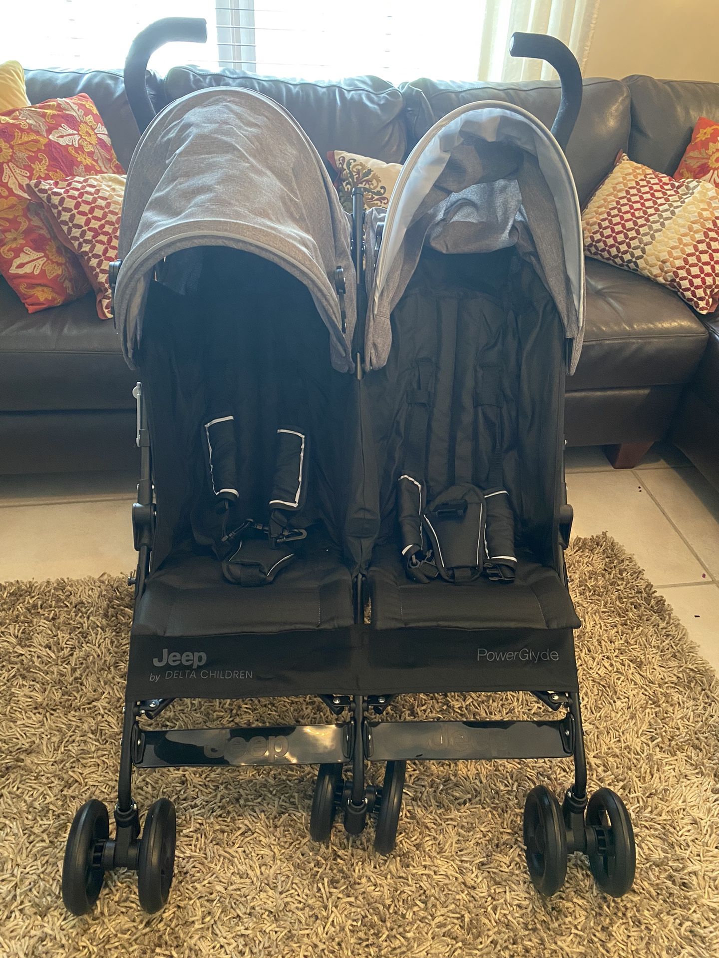 Jeep Powerglyde Side By Side Double Stroller