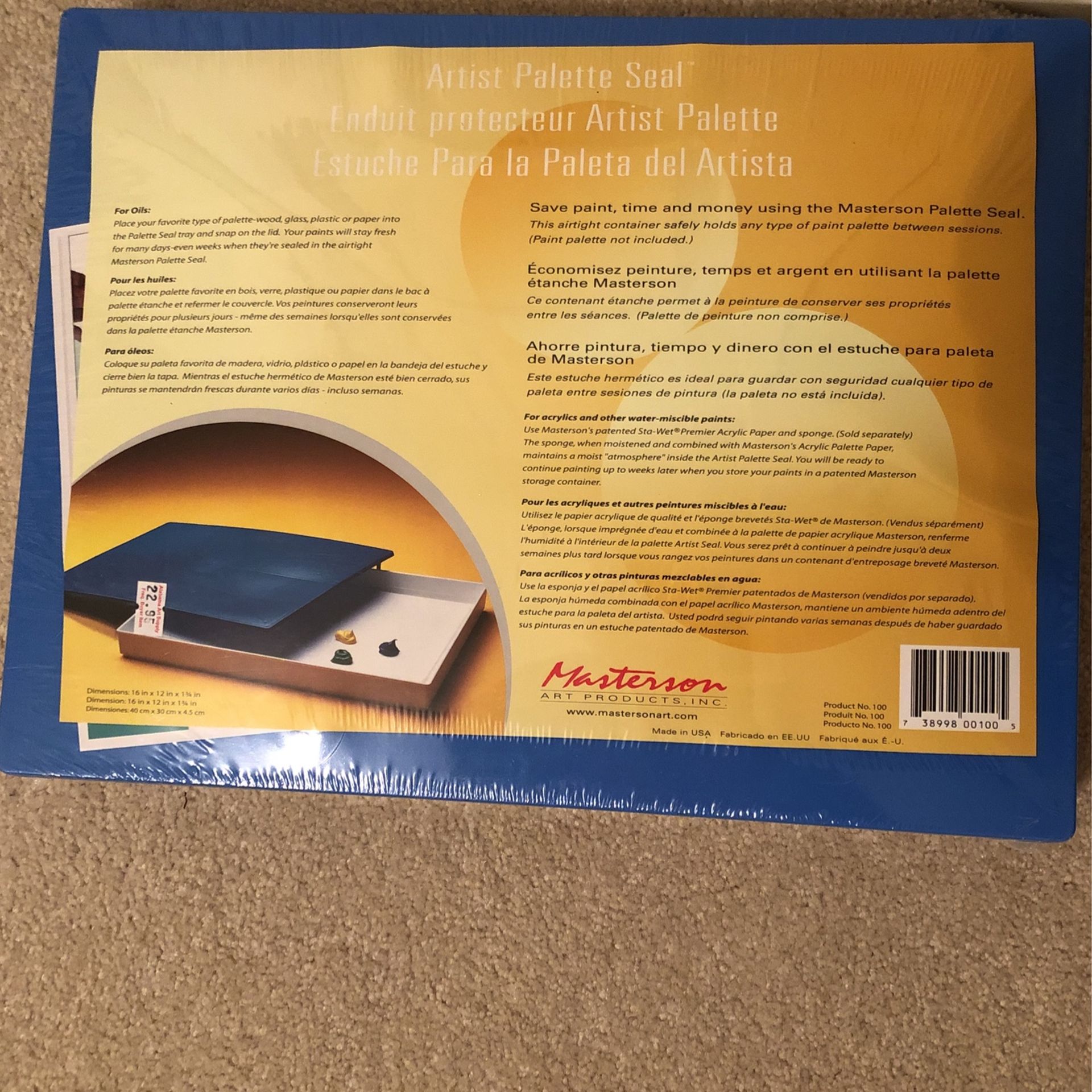 New! Artist Paint Palette Keeper$5