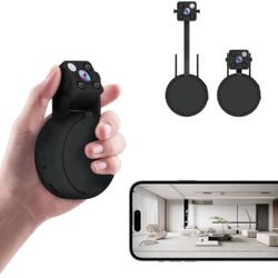 Mini Hidden Camera - HD 1080P Small WiFi Spy Camera - WirelessTiny Nanny Cam for Home Security Indoor Outdoor Use - Night Vision