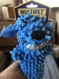 New Multipet loofa dog toy