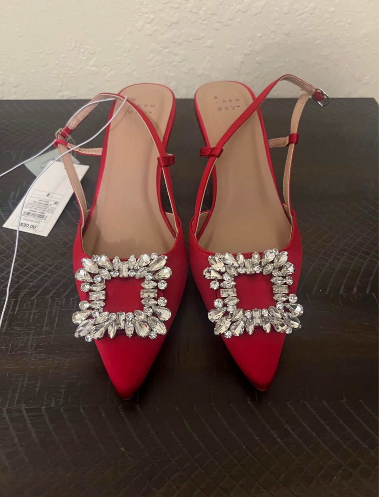 Red Kitten Heels