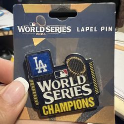 World Series Dodgers Champion 2024 pin