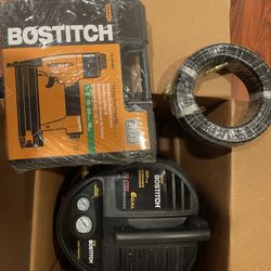 Stanley Bostitch 6 Gallon Oil-Free Air Compressor + 18 Gauge Brad Mailer Kit