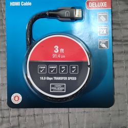 New HDMI cable sealed and packaged