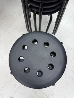 8 plastic  stools