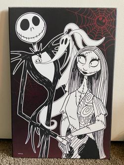 Nightmare Before Christmas Wood Poster
