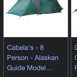 Alaskan Guid Model 8 Tent