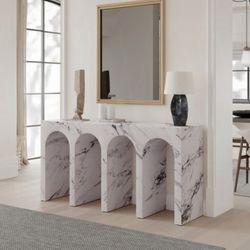 White Marble Console - 