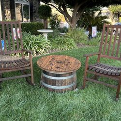 Rocking Chairs And Table