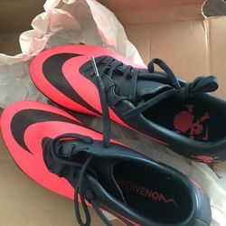 Hypervenom Soccer Ckeats  Black Atomic Red Size 7 