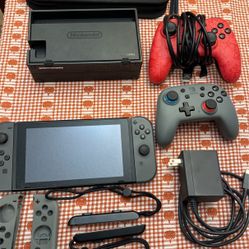 Nintendo Switch with Controllers And Accessories