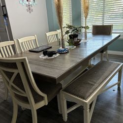 Dining Table, Coffee Table ,Two End Tables